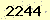 請輸入此驗證碼 : 2244