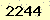 請輸入此驗證碼 : 2244