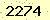 請輸入此驗證碼 : 2274