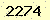 請輸入此驗證碼 : 2274