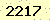 請輸入此驗證碼 : 2217