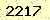 請輸入此驗證碼 : 2217