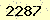 請輸入此驗證碼 : 2287