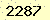 請輸入此驗證碼 : 2287