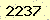請輸入此驗證碼 : 2237