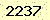 請輸入此驗證碼 : 2237