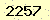 請輸入此驗證碼 : 2257