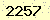 請輸入此驗證碼 : 2257