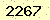 請輸入此驗證碼 : 2267