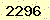 請輸入此驗證碼 : 2296