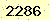 請輸入此驗證碼 : 2286