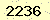 請輸入此驗證碼 : 2236