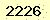 請輸入此驗證碼 : 2226