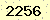 請輸入此驗證碼 : 2256