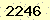 請輸入此驗證碼 : 2246