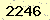 請輸入此驗證碼 : 2246