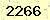 請輸入此驗證碼 : 2266