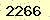 請輸入此驗證碼 : 2266