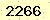 請輸入此驗證碼 : 2266