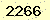 請輸入此驗證碼 : 2266