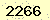 請輸入此驗證碼 : 2266