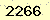請輸入此驗證碼 : 2266