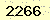 請輸入此驗證碼 : 2266