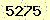 請輸入此驗證碼 : 5275