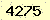 請輸入此驗證碼 : 4275