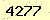 請輸入此驗證碼 : 4277