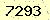 請輸入此驗證碼 : 7293
