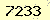 請輸入此驗證碼 : 7233