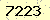 請輸入此驗證碼 : 7223