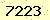 請輸入此驗證碼 : 7223