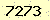 請輸入此驗證碼 : 7273
