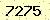 請輸入此驗證碼 : 7275