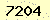 請輸入此驗證碼 : 7204