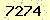 請輸入此驗證碼 : 7274