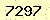 請輸入此驗證碼 : 7297