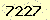 請輸入此驗證碼 : 7227
