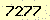 請輸入此驗證碼 : 7277