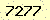請輸入此驗證碼 : 7277