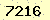 請輸入此驗證碼 : 7216