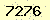 請輸入此驗證碼 : 7276