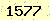 請輸入此驗證碼 : 1577