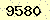 請輸入此驗證碼 : 9580