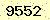 請輸入此驗證碼 : 9552