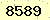 請輸入此驗證碼 : 8589