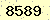 請輸入此驗證碼 : 8589