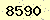 請輸入此驗證碼 : 8590